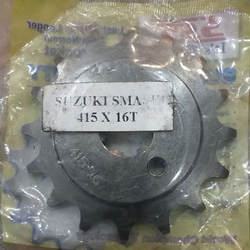 SSS GEAR GER DEPAN 415 JUPITER VIXION R15 MEGAPRO GL CB150R SUPRA SATRIA FU SMASH SHOGUN GIR FRONT SPROCKET-Sss 415x16 smash.kph