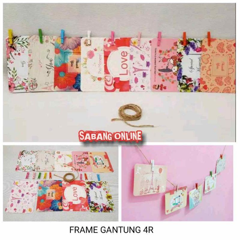 FRAME FOTO KERTAS 4R / FRAME GANTUNG 4R