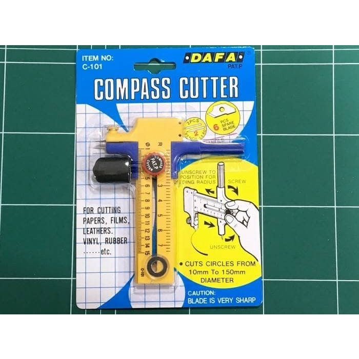 

Hemat Compass Cutter / Circle Cutter / Pisau Pemotong Lingkaran Dafa C 101 Terlaris