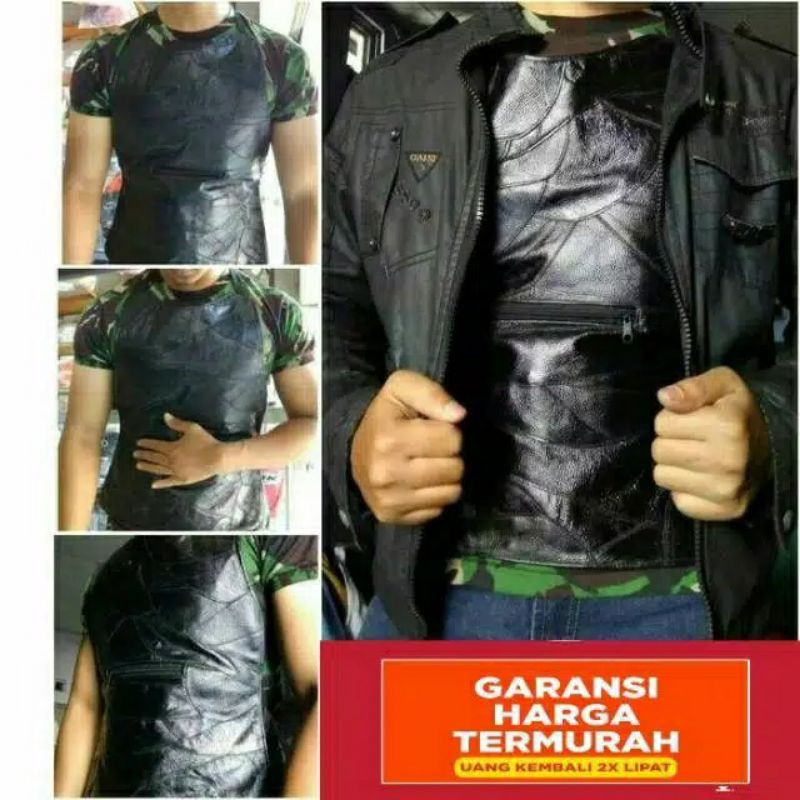 Otto rompi motor kulit anti paru paru basah pelindung dada berkendara tactical