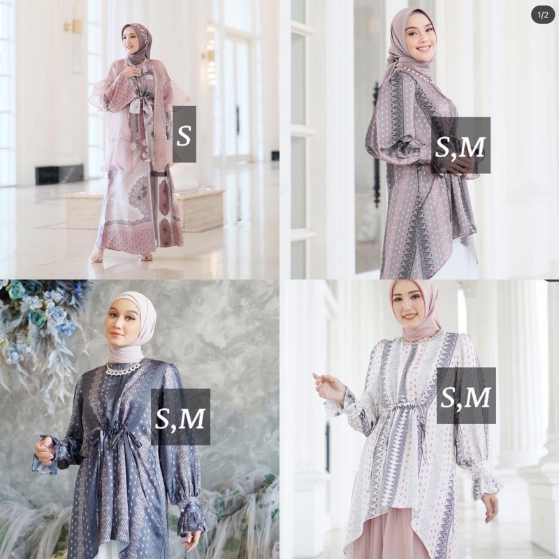 Dandelion Blouse dan Dandelion Dress by Vanilla hijab
