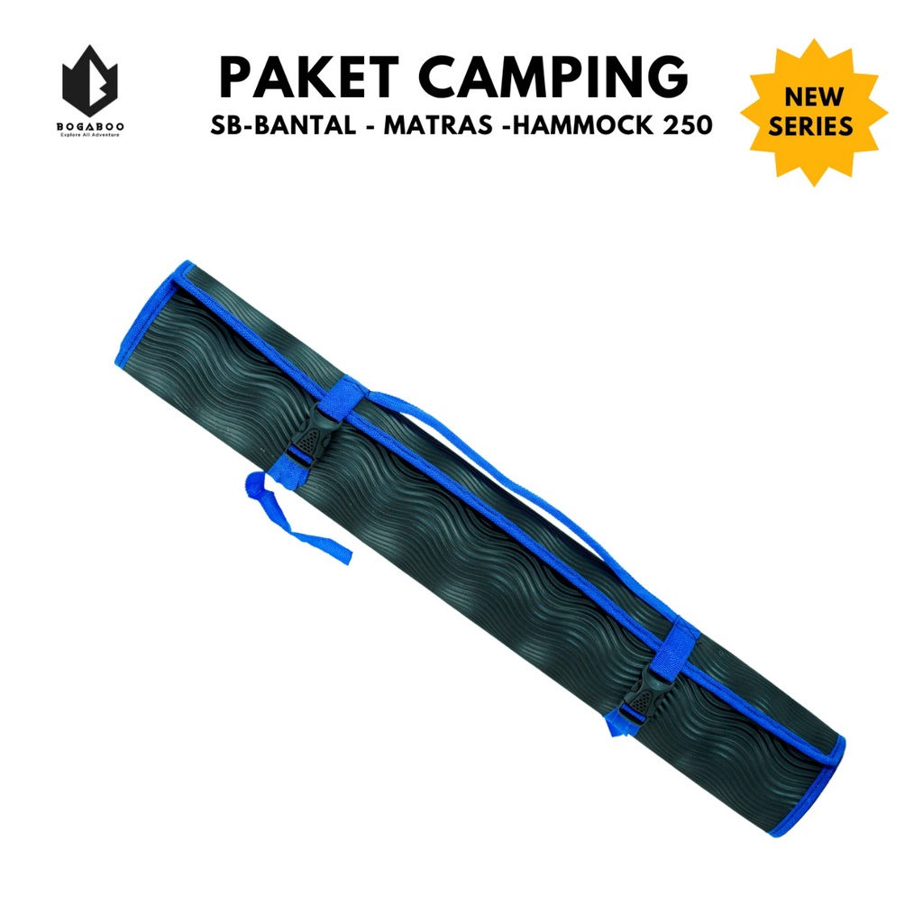 PAKET HEMAT - Sleeping Bag Bantal Bogaboo Ultralight + Matras Yoga  + Hammock Single - Camping Sliping Bag