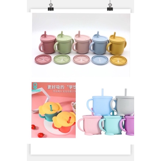 Gelas Silikon Anak / Training Cup Anak / Gelas Silikon Snack Anak
