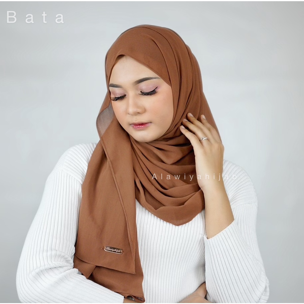 PASHMINA PANJANG EXCLUSIVE ALAWIYAHIJAB 185x75 cm-Bata