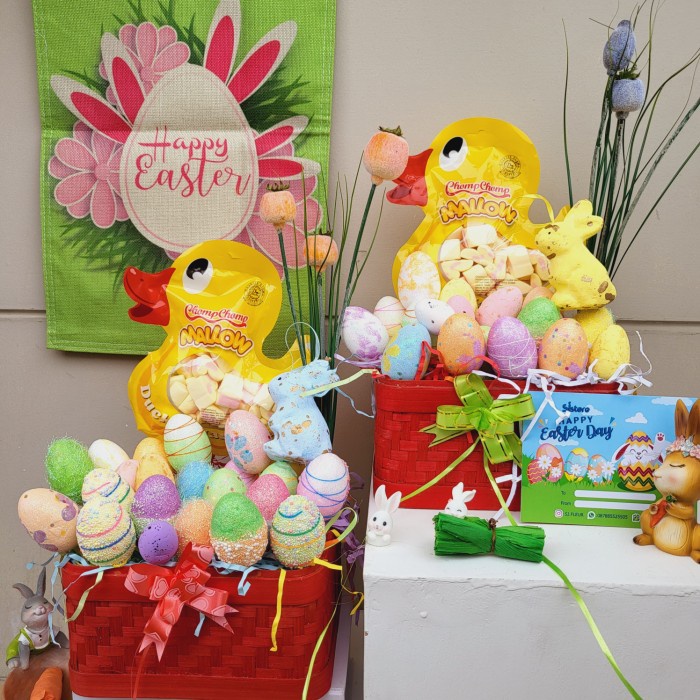 

Paket dekorasi box hampers easter bunny eggs kelinci telur paskah 85