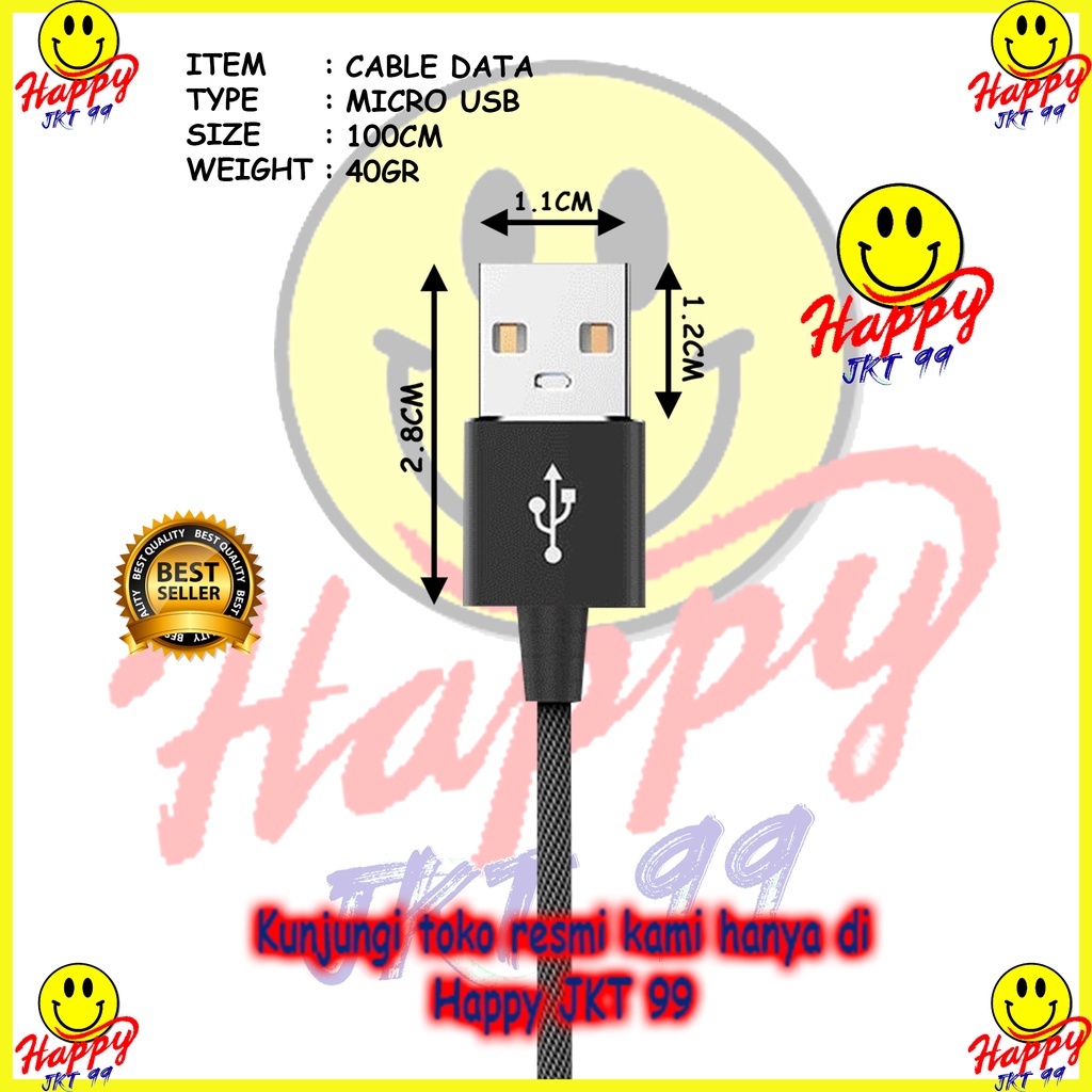 GAMING SERIES KABEL DATA PINZY V7 MICRO USB SUPPORT QC 3.0 ORIGINAL