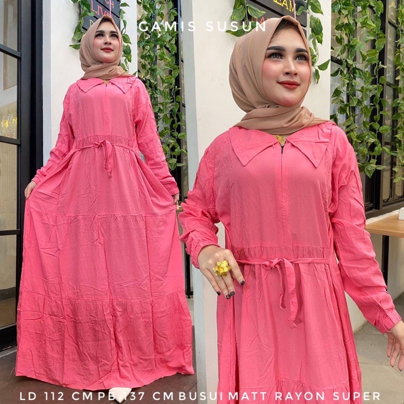 Gamis canda polos Gamis busui rayon