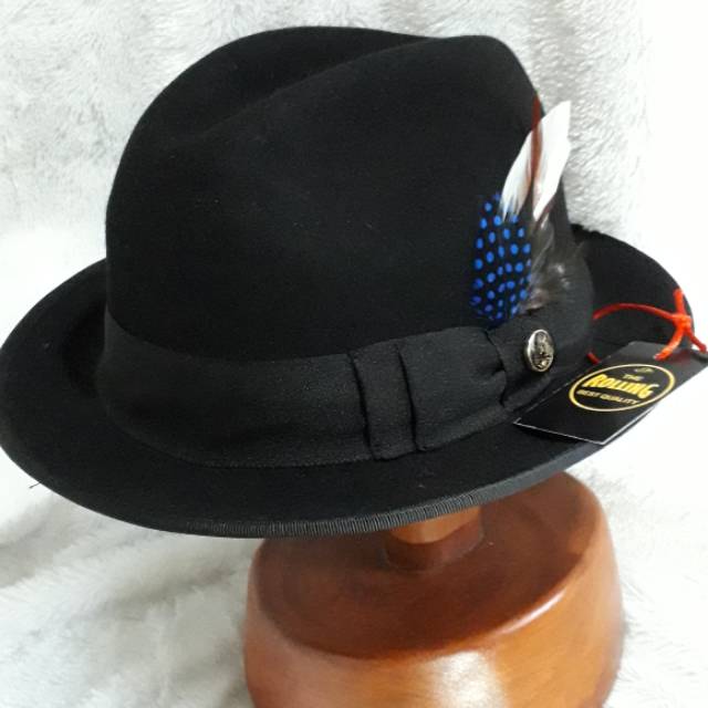 TOPI LAKEN FEDORA WOOL 100% ORIGINAL LAKEN IMPORT