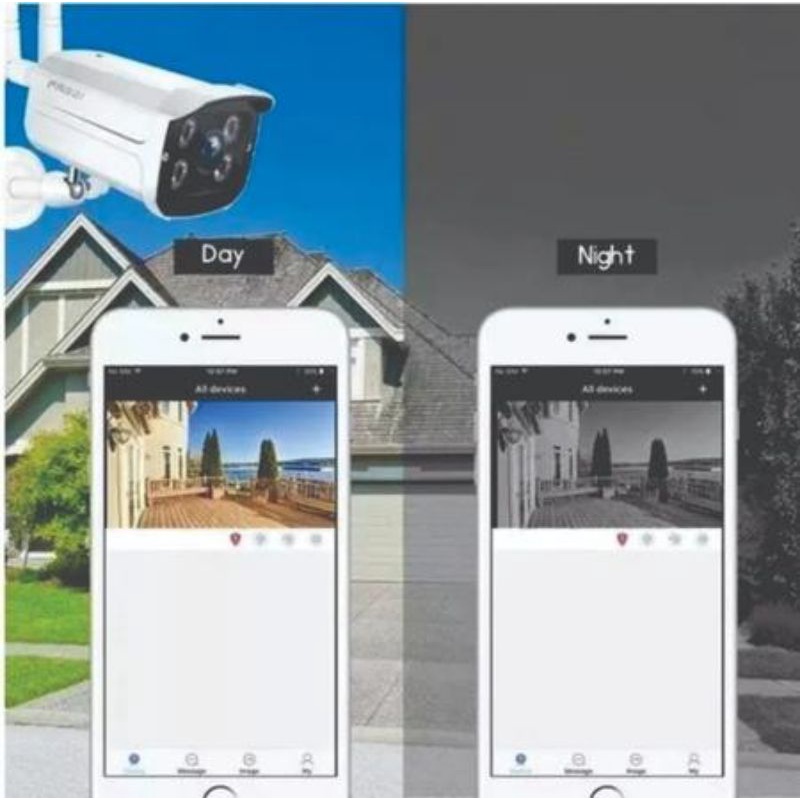 IP Kamera V380 HD 1080p 5MP Outdoor Wifi Cctv Waterproof Wireless