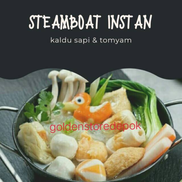 

steamboat instan rasa kaldu sapi tomyam praktis enak nagih