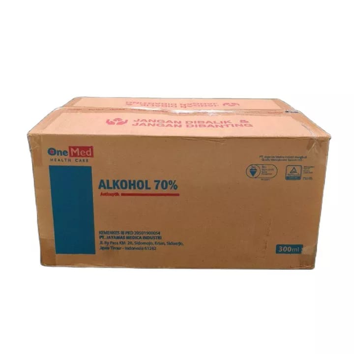 ALKOHOL 70% ONEMED 300ML PER KARTON ISI 24 BOTOL