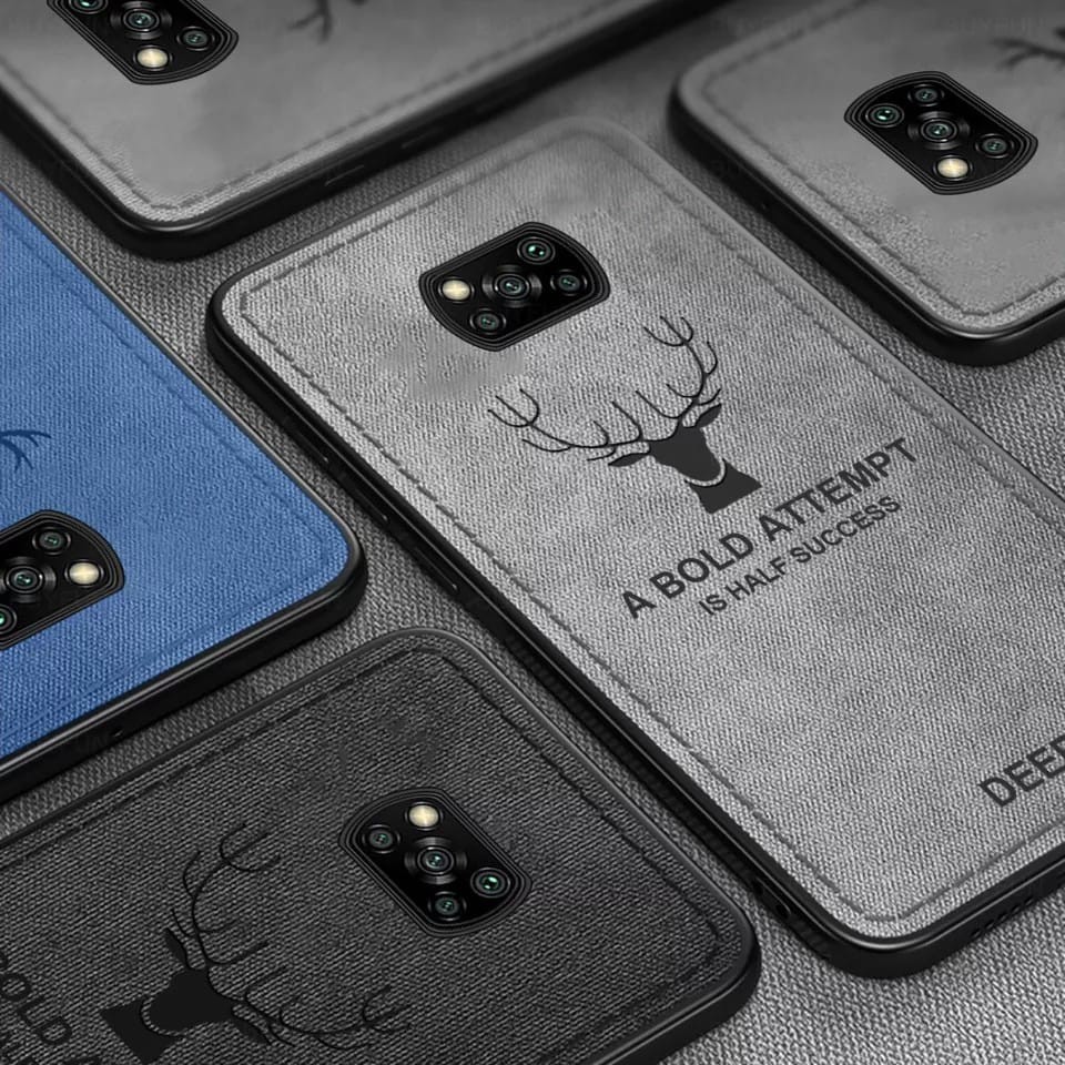 Promo Case Xiaomi Poco X3 Pro / Poco X3 / Poco X3 NFC Case Deer Premium 3-IN-1 Tempered Glass Plus Camera
