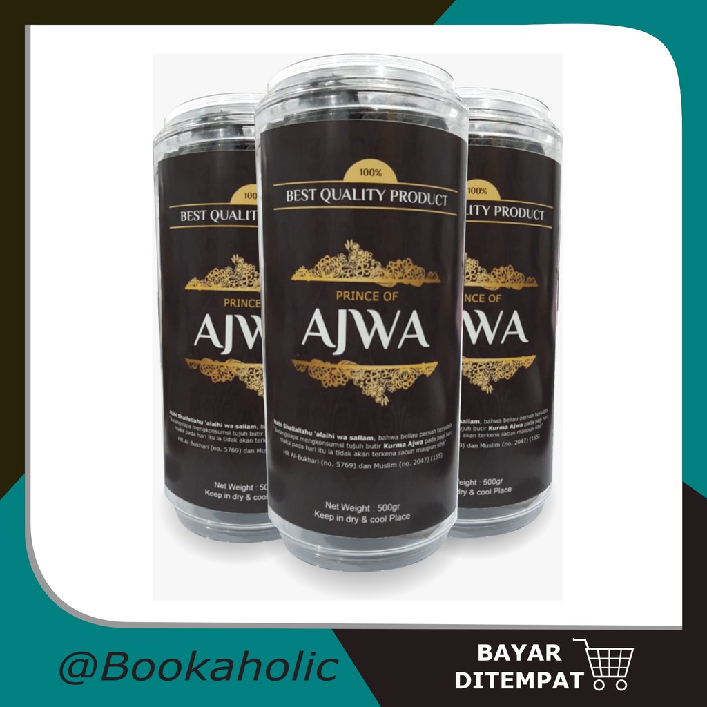 

Kurma Ajwa Asli Madinah 500 gram - Kurma Nabi Original Fresh Premium - Best Quality Product - sunnah