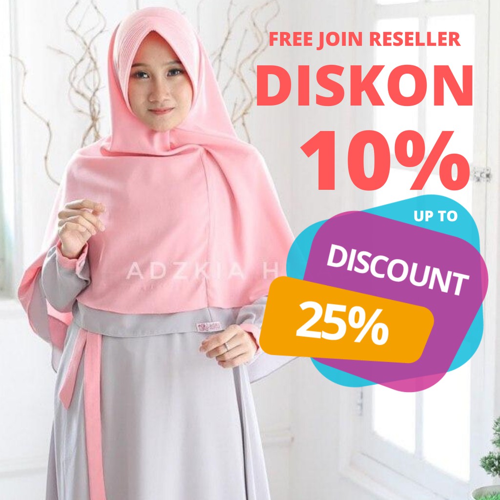 SET GAMIS RANIA ORIGINAL ADZKIA HIJAB SYARI