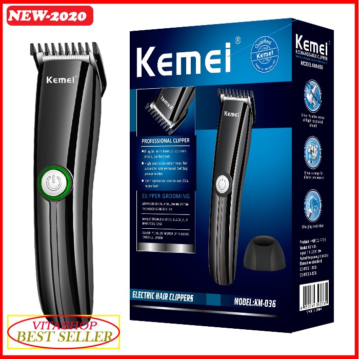 Alat Cukur Rambut Kemei Km 036 Shaver Hair and Clipper Charger Cukuran Cas