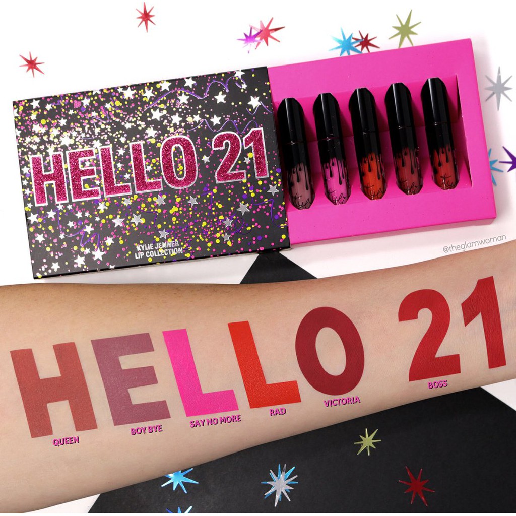 Kylie Cosmetics Hello 21 Minis Liquid lipsticks set