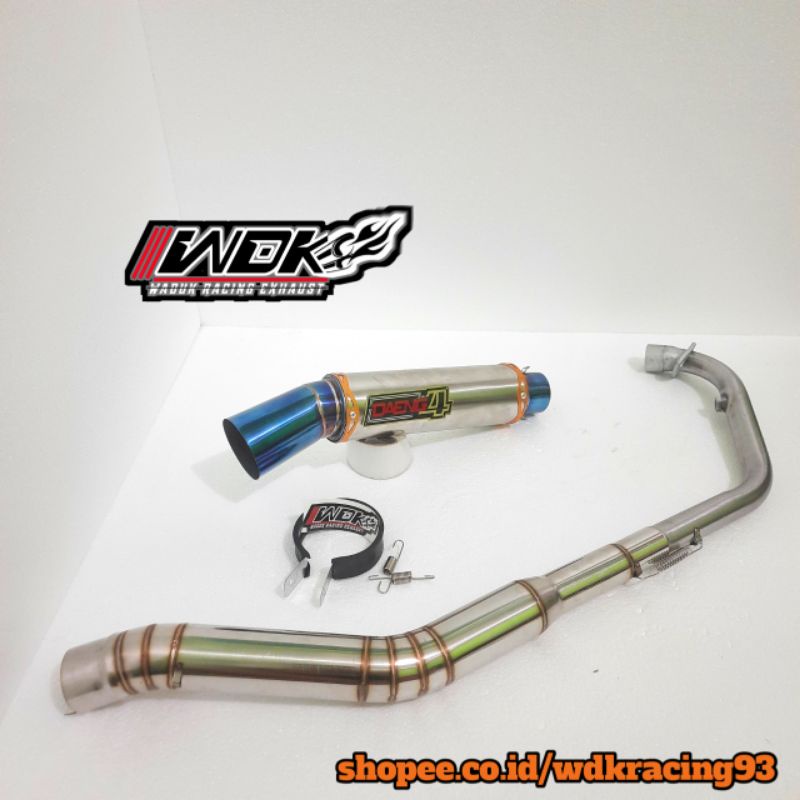 KNALPOT RACING DAENG4 PNP VIXION, CB 150R , SATRIA FU, SONIC, MX KING, SUPRA GTR, MEGAPRO, TIGER, BY