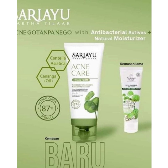 Sariayu Acne Care Facial Foam plus pegagan and canangan oil