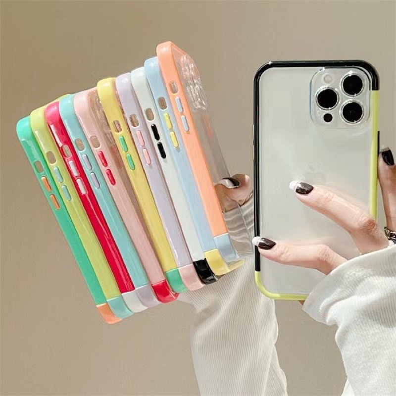 BUMPER 2in1 COLORFUL CASE IPHONE 7 8 7+ 8+ X Xs xsmax Xr 11 11pro 11promax 12 12pro 12promax 13 13pro 13promax