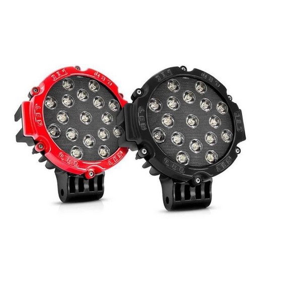 Lampu Tembak JEEP SOROT 17 LED mata 51 WATT OFFROAD WORK LAMP BULAT