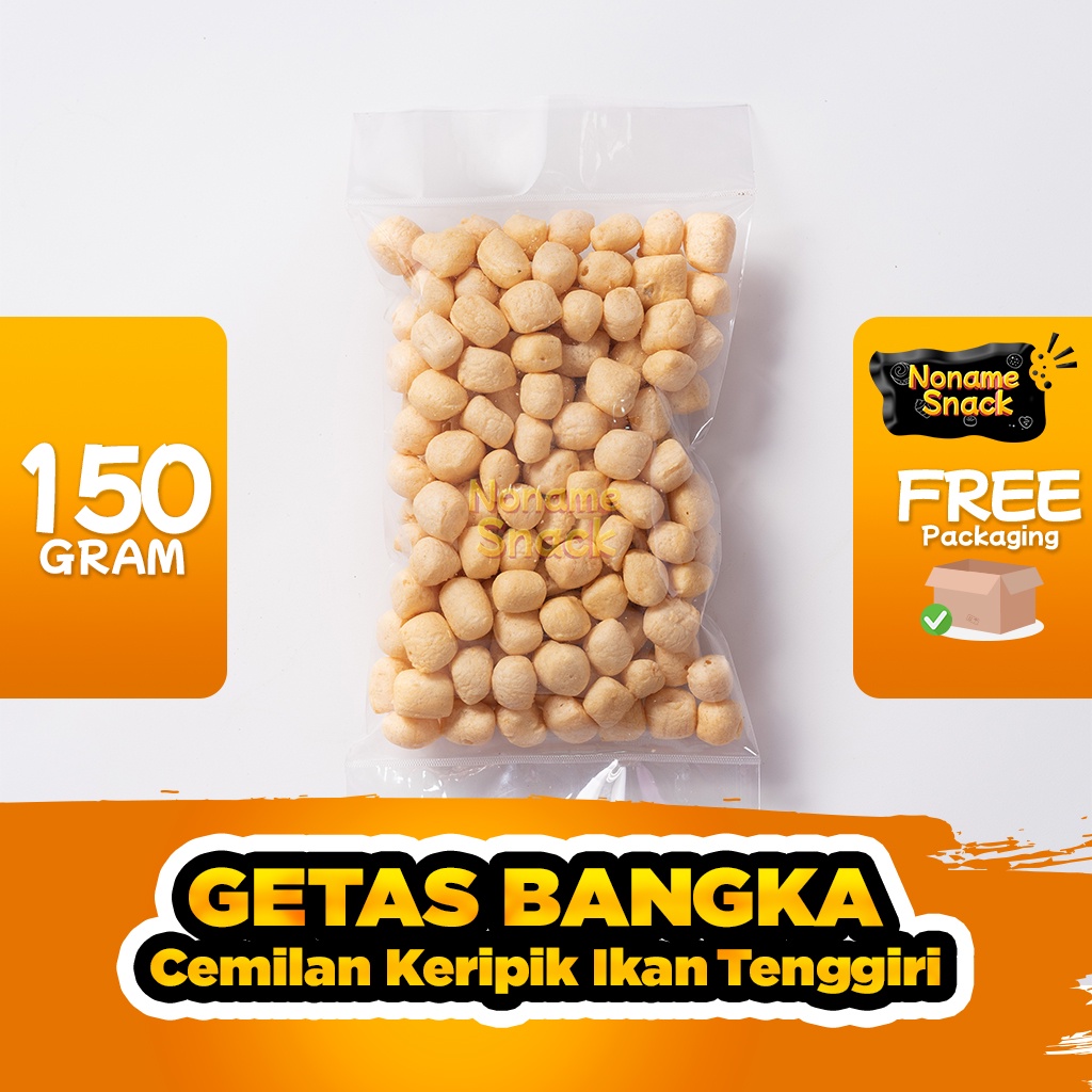 NoName Snack - Kerupuk Getas Bangka Cemilan Keripik Ikan Tenggiri Grosir 150G