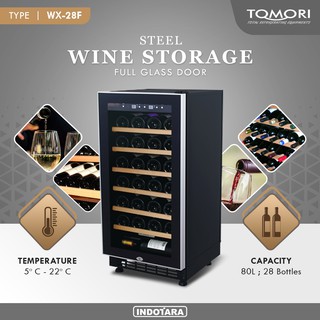 Wine Cooler | Tomori Wine Storage Steel WX-28F