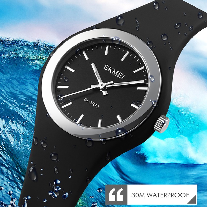 NEW ✪ • SKMEINDONESIA ™ • SKMEI 1722 ORIGINAL Jam Tangan Wanita Analog Tali Silicone Waterproof