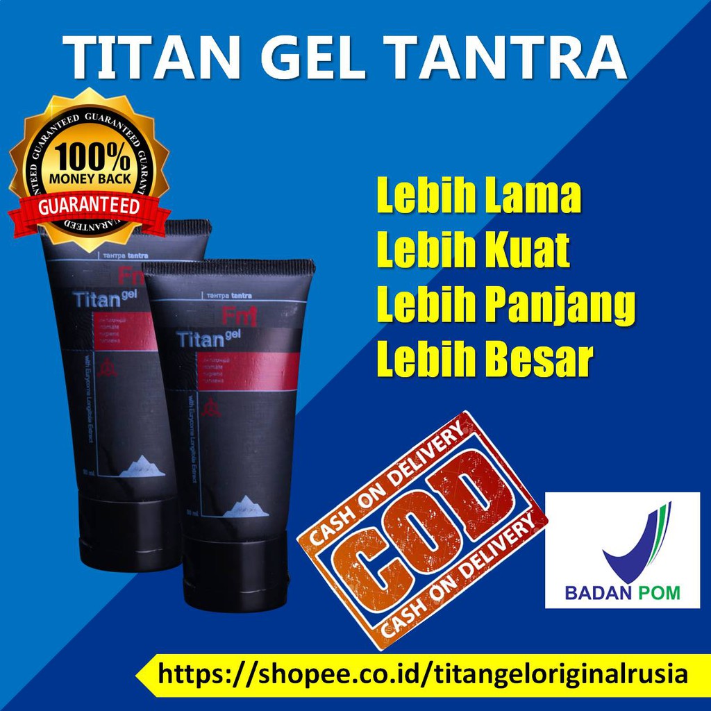 Titan Gel Original Titan Gel Pembesar Penis Pria obat kuat sex pria obat kuat pria Oles Permanen