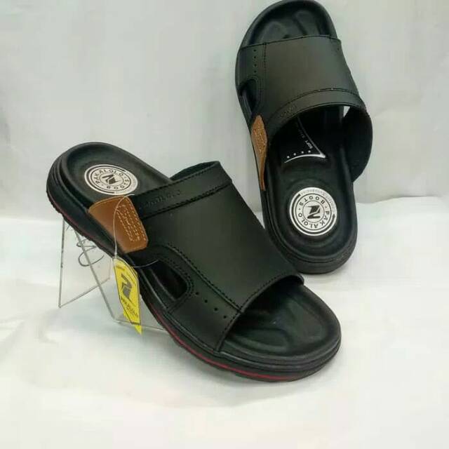 Sandal pakalolo  N1045 hitam  bahan  kulit