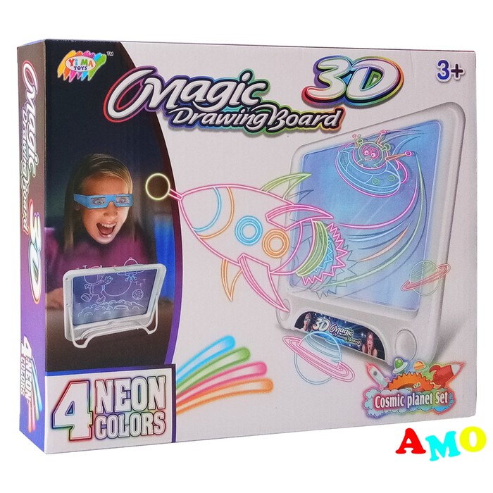 MAGIC DRAWING BOARD 3D YM159 MAINAN PAPAN TULIS GAMBAR EDUKASI