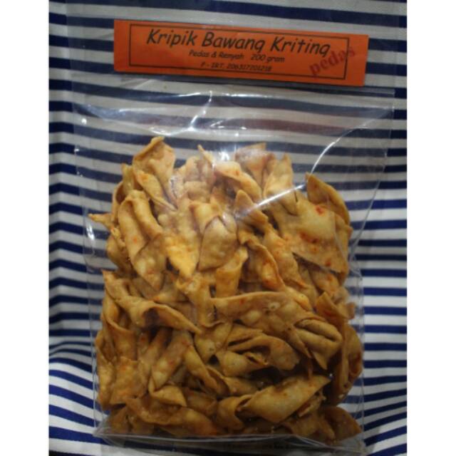 

Kripik Bawang Keriting Pedas