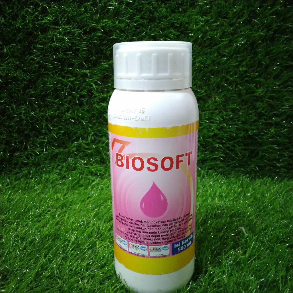 Biosoft isi 500 ml/ Pengikat logam berat /Penurun Ph air/Penembus/Perekat /Perata untuk tanaman