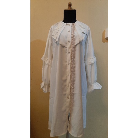 tunik shella saukia warna putih