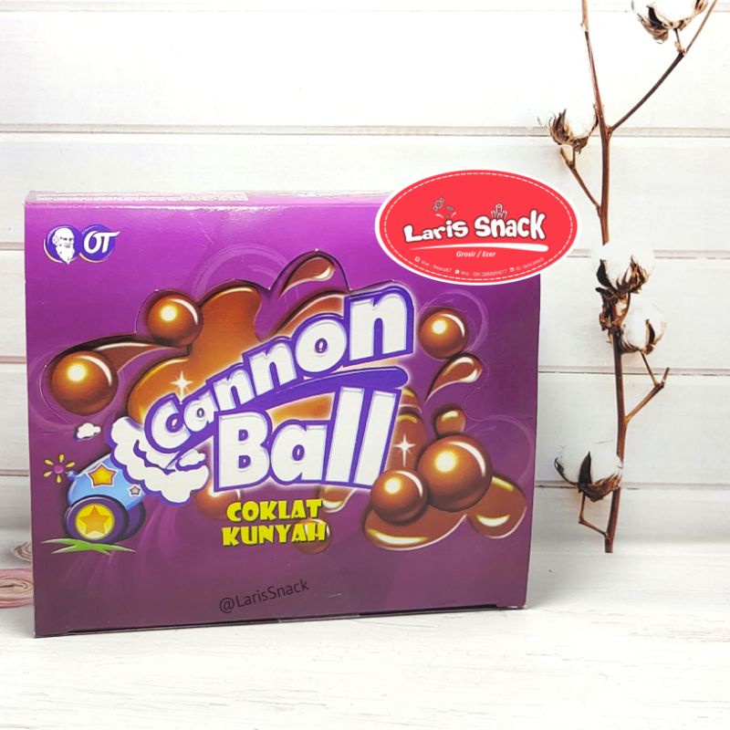 

Cannon Ball Permen Coklat Bola Kunyah (isi 24)