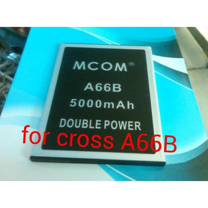 Battery Batre Baterai Double Power Mcom Evercoss Cross A66B