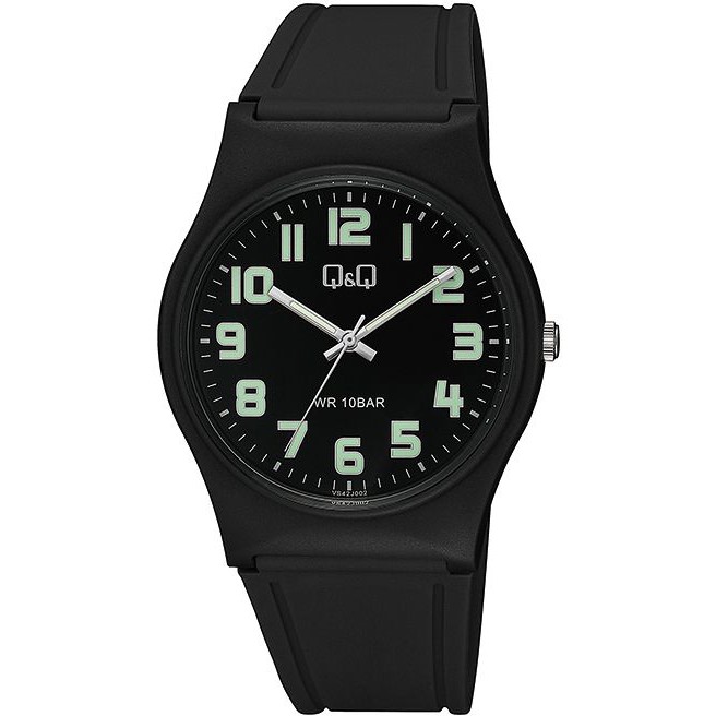 QQ QNQ Q&amp;Q Original Jam Tangan Pria Analog Straps Rubber Anti Air qq Ori VS42 SERIES READY