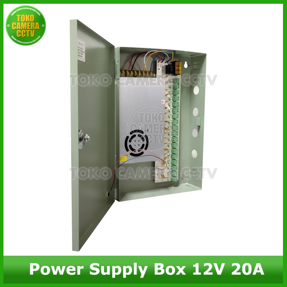 Power Supply CCTV BOX 12V 20A