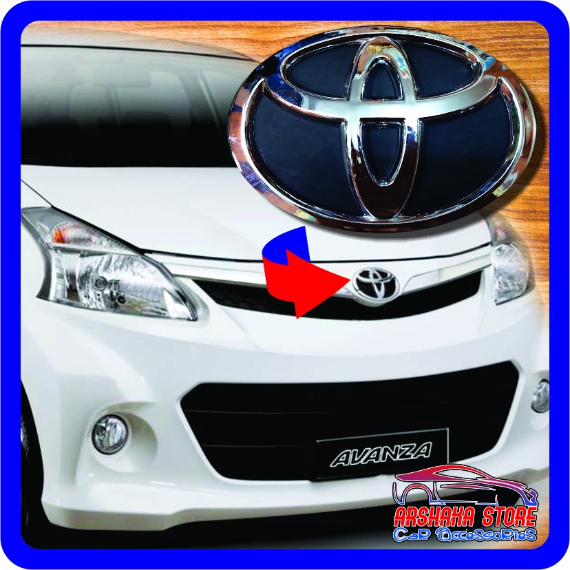 Jual Emblem Logo Lambang Grill Depan Toyota All New Avanza Veloz