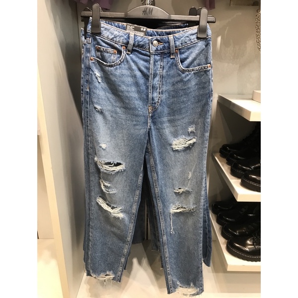 H&M Women’s - Celanja Mom Jeans High Waist Angkle Length