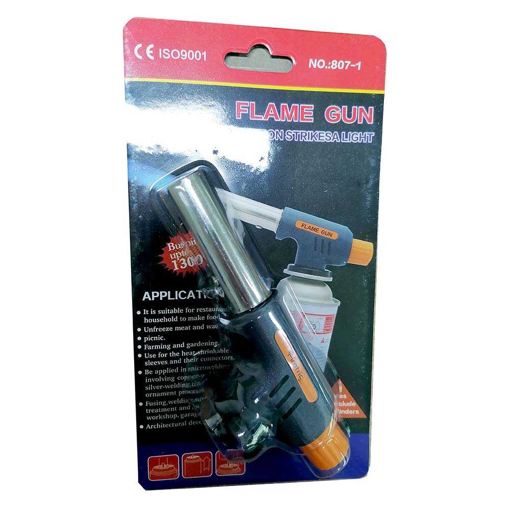 Firetric Portable Gas Torch Butane Flame Gun Non Inverter / Korek Api Gas Torch Bara Flame Butane Jumbo / Alat Gas Pemanggang Bakar Sosis Daging Ikan BBQ Las Besi Alumunium / Mancis Api Jet Pistol / Gas Las Mini Portable Torch Stove Murah Original