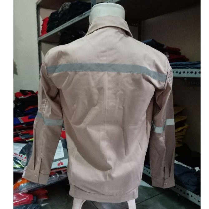 WEARPACK ATASAN Gudang Wearpack - Baju Kerja Seragam Proyek Warna COKSU POLOS
