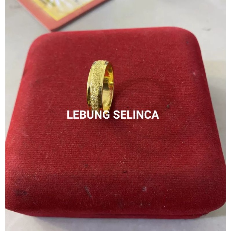 cincin pasir emas muda,cincin berlapis emas 24k tidak mudah luntur,cincin perhiasan mirip mas asli.