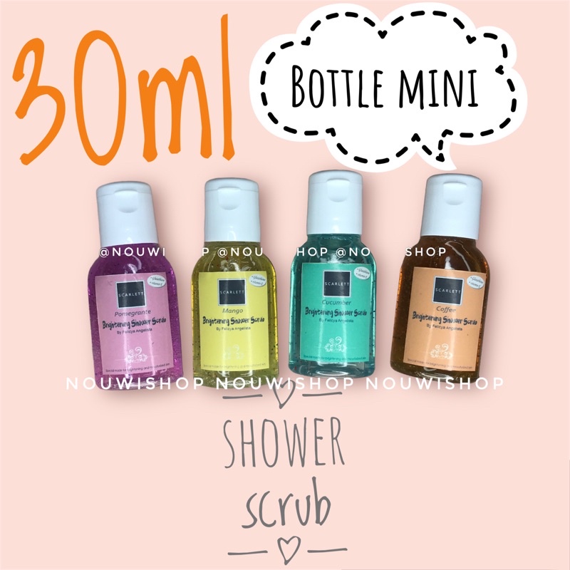 Scarlett Mini Body Shower Scrub / Sabun Scaret Testeran | Body Care Skarlett Kecil Imut Menggemaskan