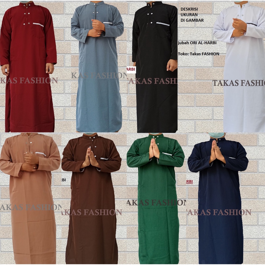 jubah gamis pria muslim arab  jubah gamis arab terbaru
