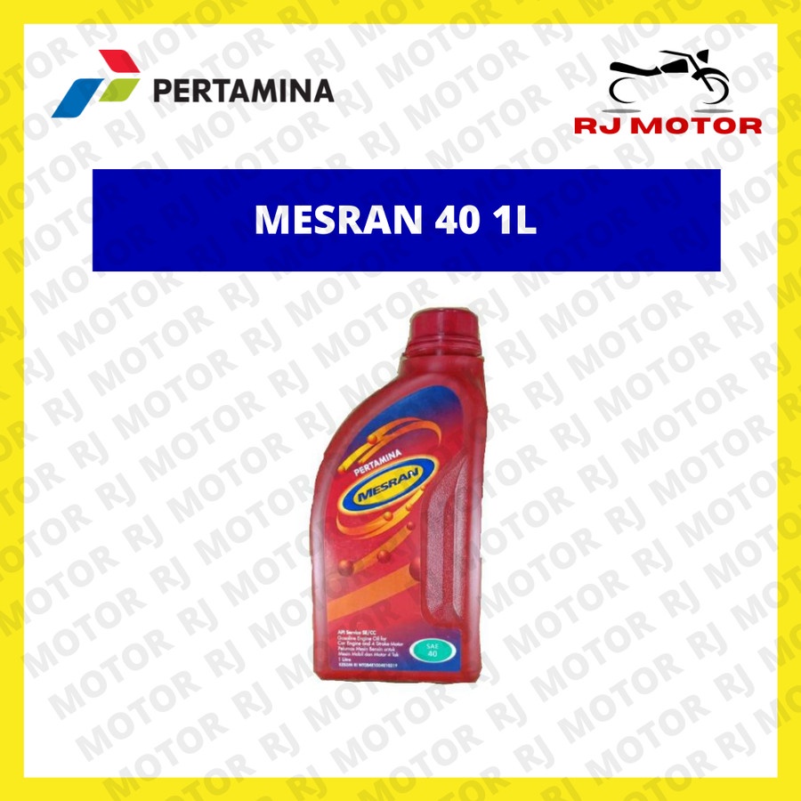 OLI PERTAMINA MESRAN 40 1 LITER OLI MOTOR PERTAMINA ASLI