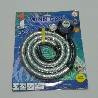 Regulator Winn Gas Plus Selang / Selang + Regulator Winn Gas / Winn Gas Selang Paket / Selang Gas Fl
