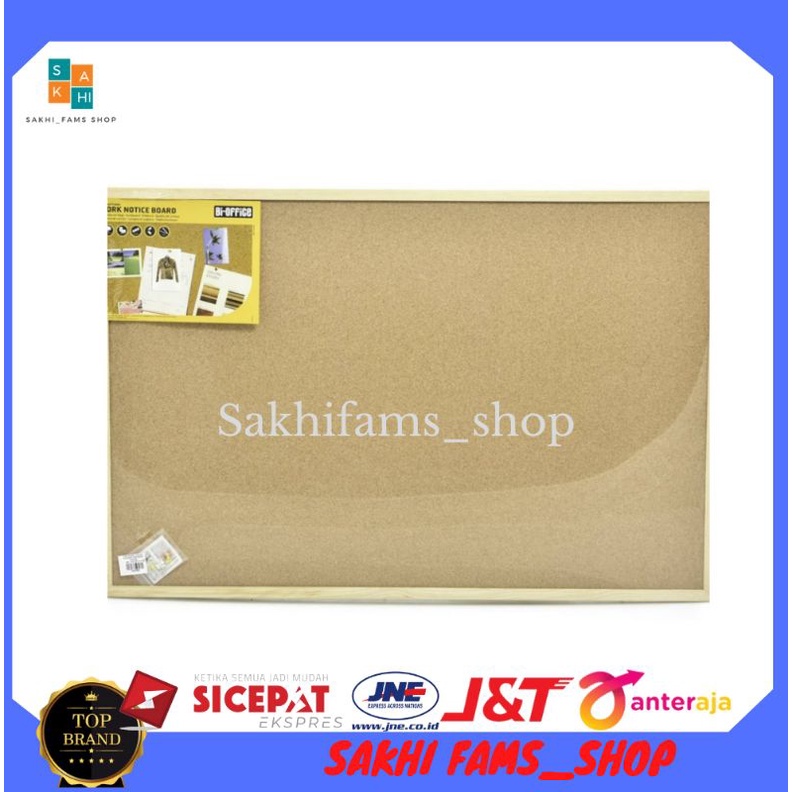 

Bi-silque Cork Board Papan Buletin 90x60 Cm