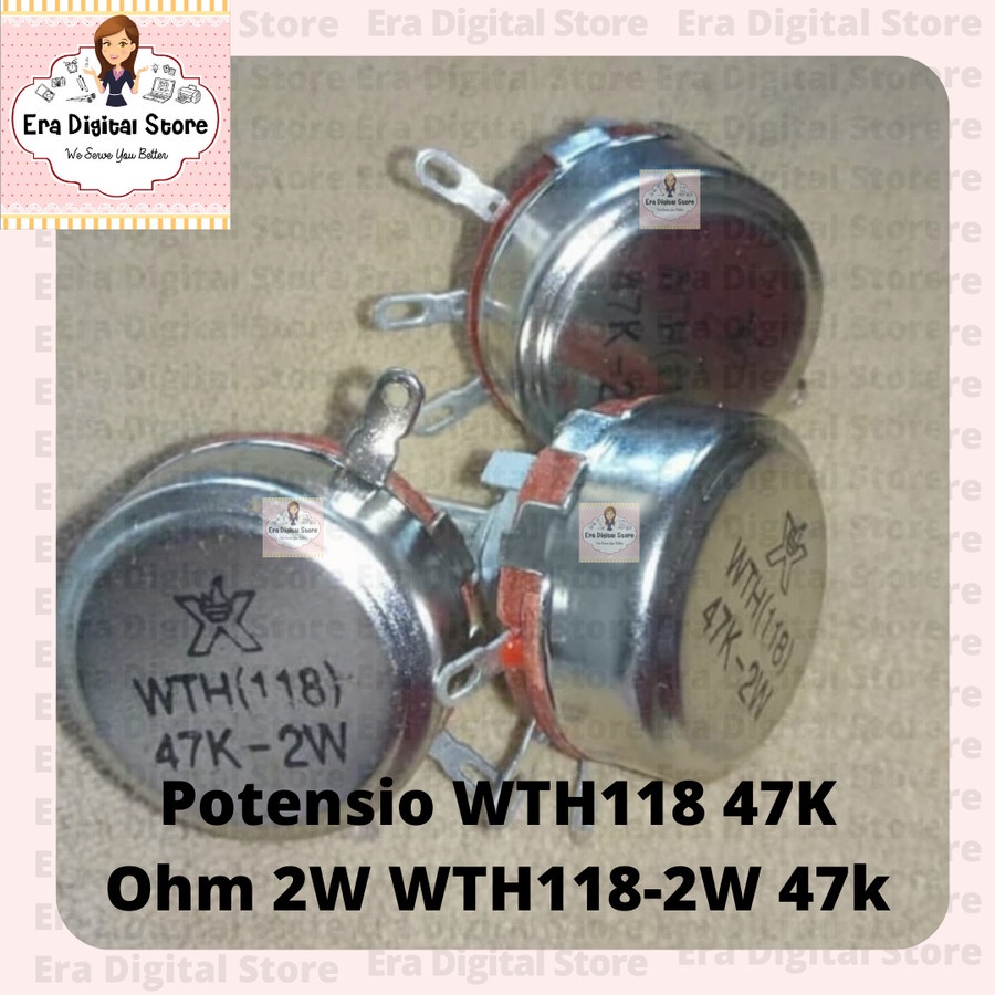 Potensio WTH118 47K Ohm 2W WTH118-2W 47k