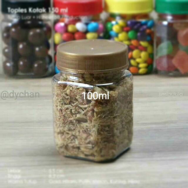 Toples plastik 100ml - toples sambal - toples hampers - toples rempah - toples kecil - toples pala