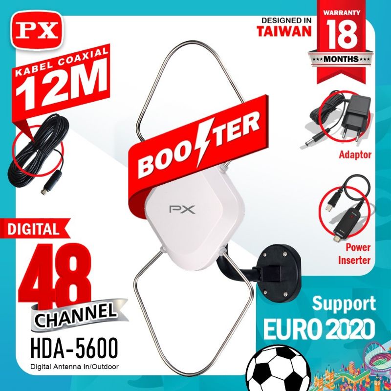 Antena tv digital booster indoor outdoor PX HDA-5600